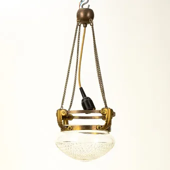 Small Art Nouveau pendant lamp, Germany, around 1910.