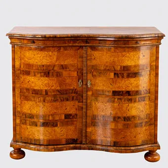 Baroque half-cabinet, Germany, 2nd half 18th c.