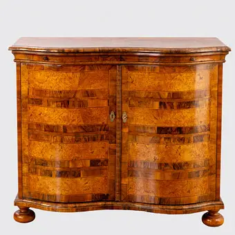 Baroque half-cabinet, Germany, 2nd half 18th c.