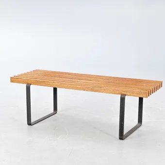 Slatted bench / flower bench, 1960s.