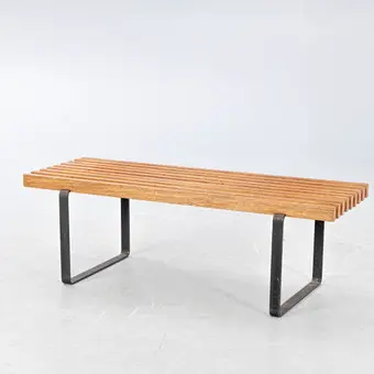 Slatted bench / flower bench, 1960s.
