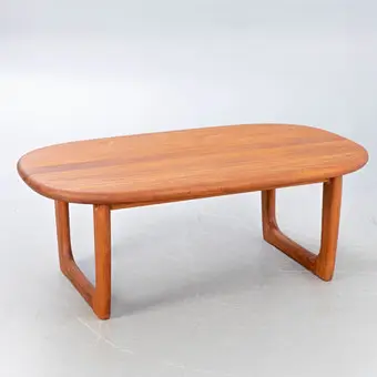 Niels Bach, coffee table in solid teak, Denmark.