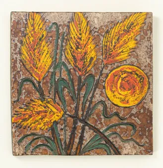 Ceramika Ruscha, relief ścienny, Niemcy, lata 70. XX w.