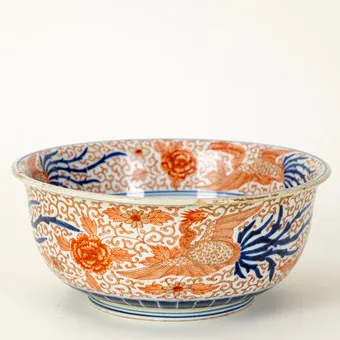 Grote kom, Ming Chenghua-merk, Japan, late Edo-periode.