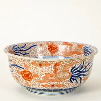 Grote kom, Ming Chenghua-merk, Japan, late Edo-periode.