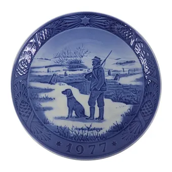 1977 Royal Copenhagen kerstbord.