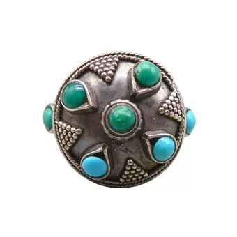 925 zilveren ring met turkoois