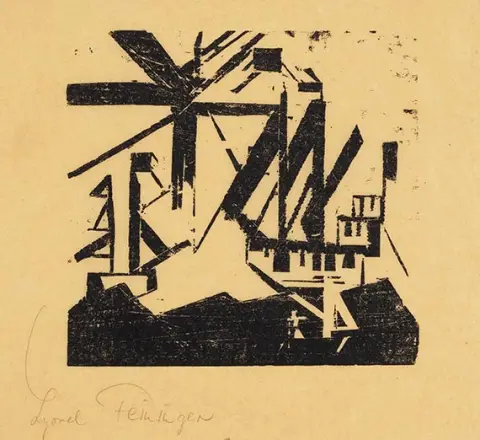 Lyonel Feininger, Brodovi i sunce (Mala marina)