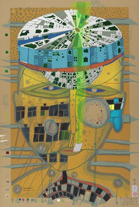 Friedensreich Hundertwasser，五名海员之一，1975年