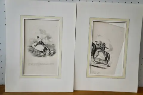 1 лот английских юмористических иллюстрированных листов