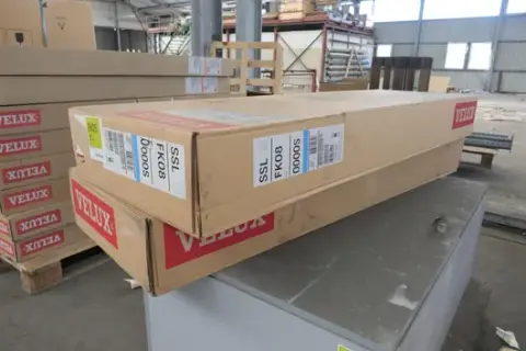 2x VELUX - Solar roller shutter for roof window, size FK08