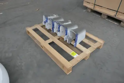 5x VITRA - Demi-colonne pour lavabo, céramique, blanc, avec matériel de fixation, sur palette