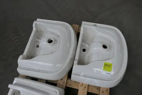 2 x FORMAT PRO - Lavabo, céramique, blanc, sur palette