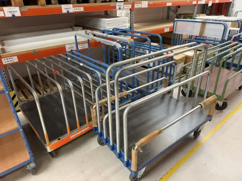 Transportwagen met 10 vakken