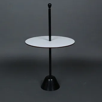 ACHILLE & PIER GIACOMO CASTIGLIONI. Zanotta, side table/table, model 'Servomuto', plastic, steel, design 1974, Italy.