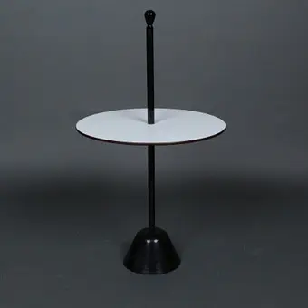 ACHILLE & PIER GIACOMO CASTIGLIONI. Zanotta, side table/table, model 'Servomuto', plastic, steel, design 1974, Italy.