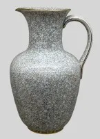 Large wine jug with craquelé decor, probably 2.5 L, bottom rim with minimal chip "Schumann" Arzberg, H 30 cm