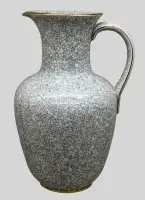 Grote wijnkan met craquelé-decor, waarschijnlijk 2,5 L, onderrand met minimaal chipje "Schumann" Arzberg, H 30 cm