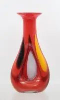 Meerkleurige kunstglasvaas, h ca. 27,5 cm