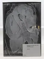 Rosenthal annual object in glass, "Das Paar", HAP Grieshaber, 1981, approx. 44.5 x 31.5 cm