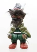 Wackelkopf-figuur, jager, ca. h 21 cm