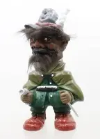 Фигурка с качающейся головой, охотник, ок. выс. 21 см