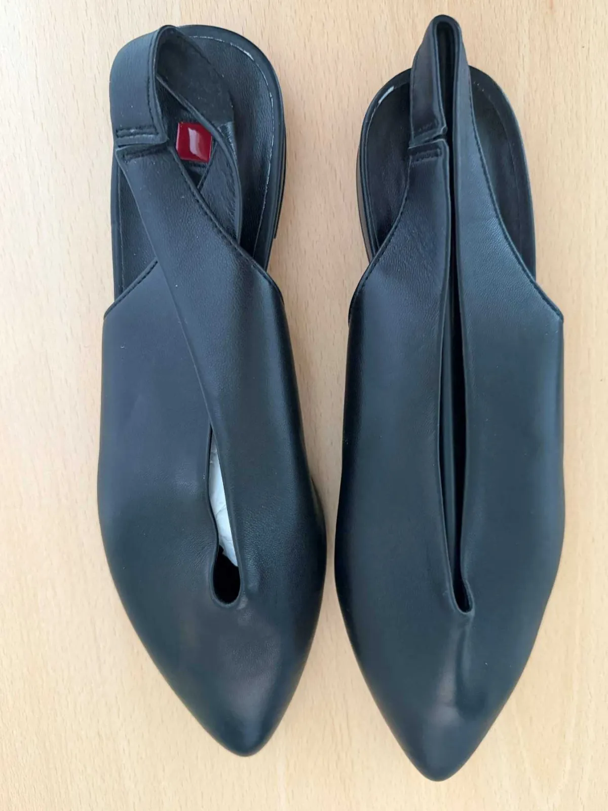 1 pár balerín slingback Högl, černé, velikost 37, nové