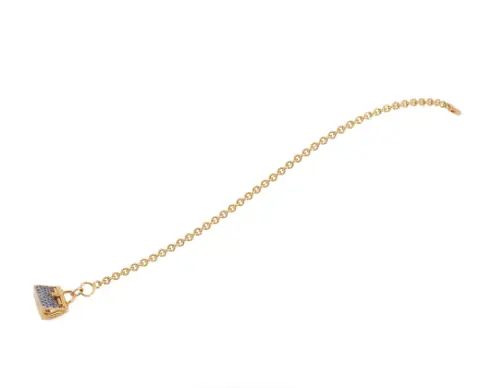 Roségouden armband met saffier