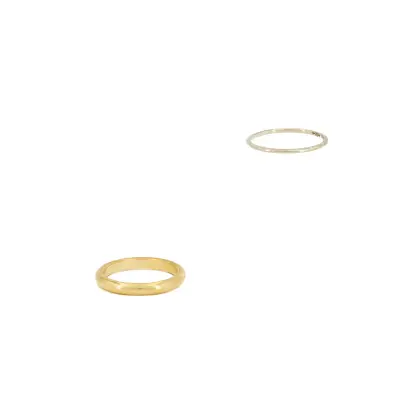 Kavel: twee gouden ringen