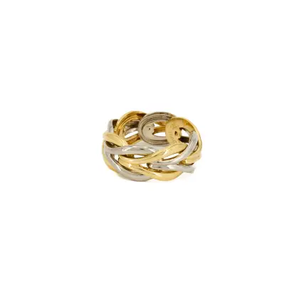 Bicolor gouden ring