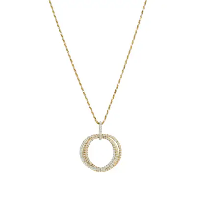 Diamanten hanger ketting