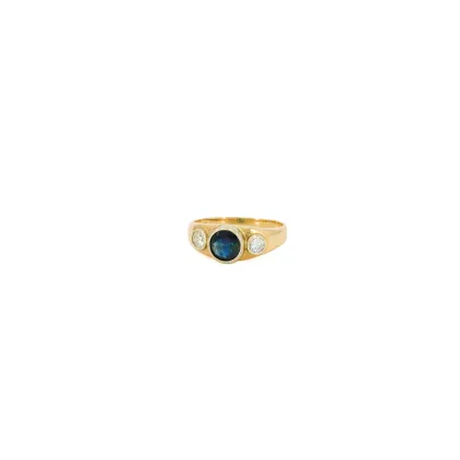 Bague saphir-diamant