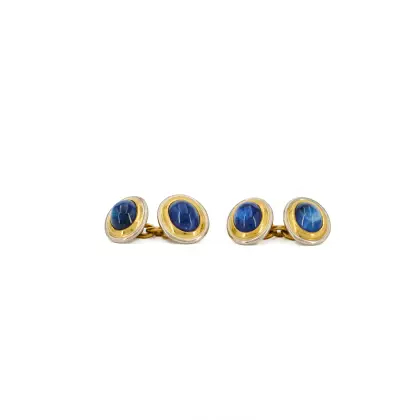 Boutons de manchette saphir