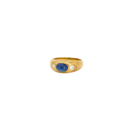 Bague saphir-diamant