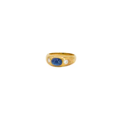 Bague saphir-diamant
