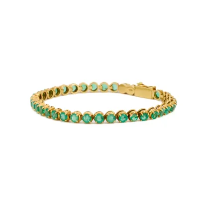 Bracelet de tennis émeraude