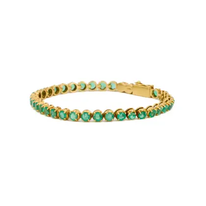 Bracelet de tennis émeraude
