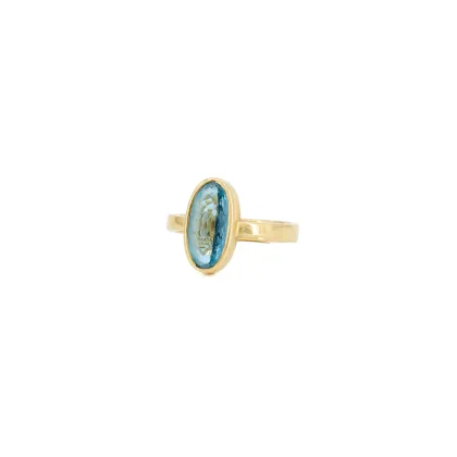 Bague aigue-marine