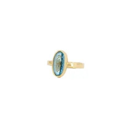Bague aigue-marine