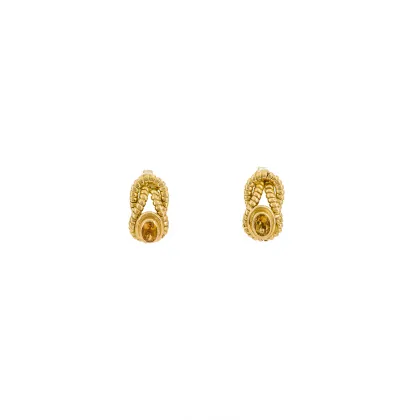 Puces d'oreilles citrine