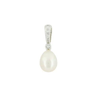 Parel en diamant hanger