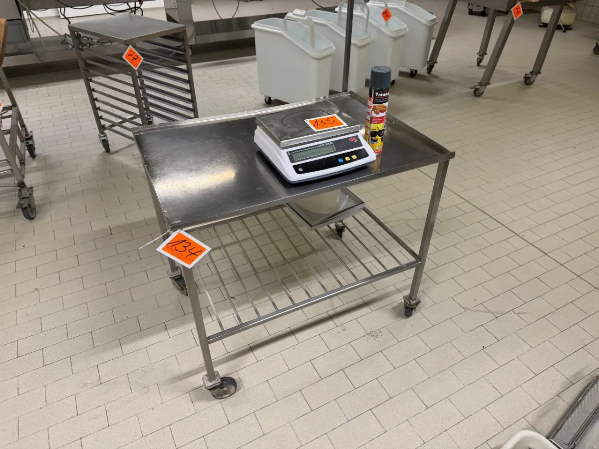 RVS werktafel (zonder inhoud)