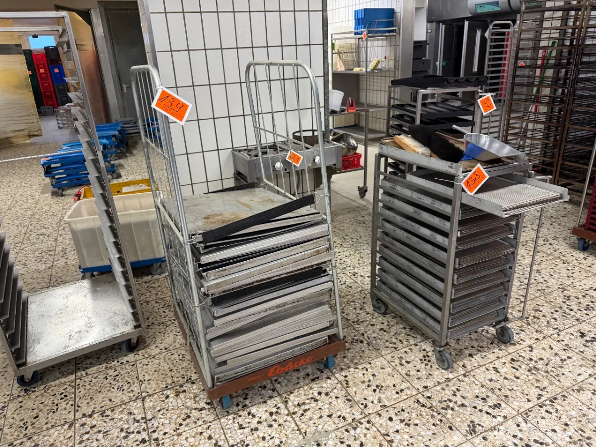 Chariot de transport à grille (avec diverses tôles)