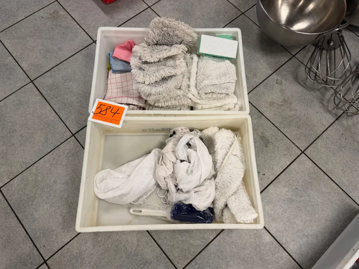 Lot of various cleaning utensils
