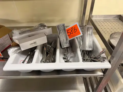 Cutlery box with various cutlery