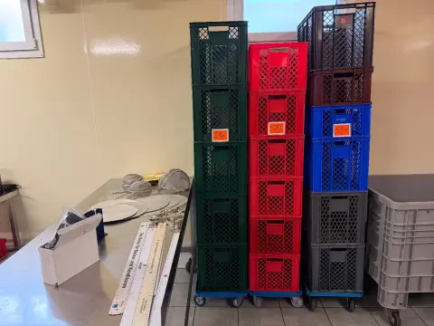Lot of plastic baskets (5 pieces)