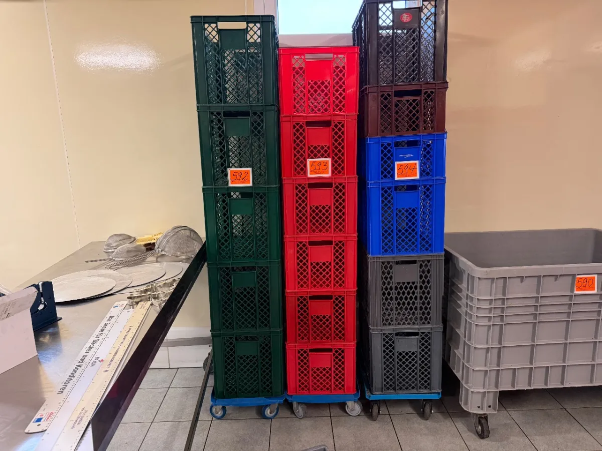 Lot de paniers en plastique (6 pièces)