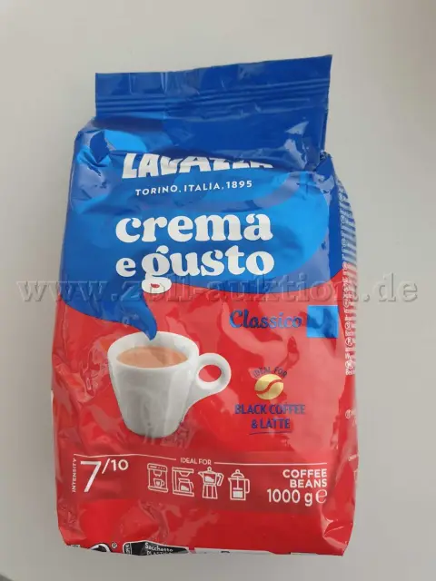 16 opakowań LAVAZZA, Crema e gusto, Classico, Torino, Italia, 1895