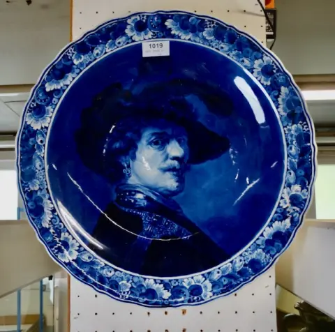1 talerz porcelanowy "Delfts"