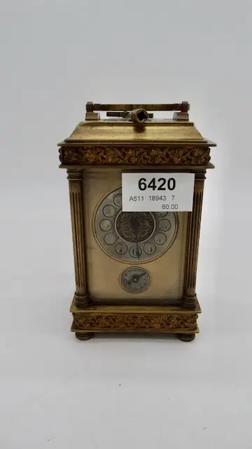 1 travel clock circa 1890, working